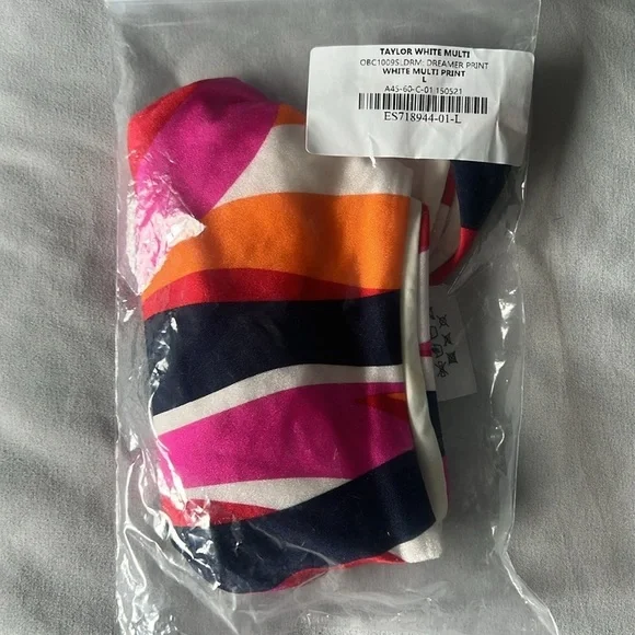 Lulus Taylor White Multi Print High Waisted Bikini Bottoms - Picture 5 of 7